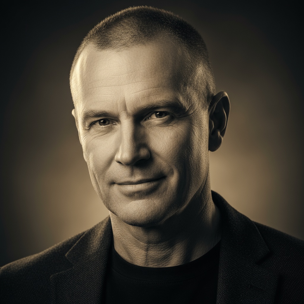 Mature man with buzz cut hairstyle - low maintenance men's grooming Venice FL