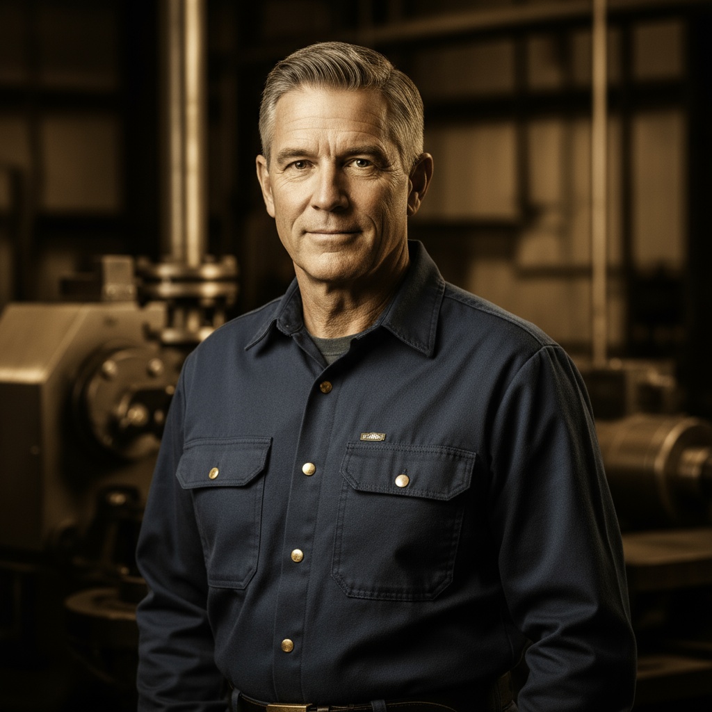 Blue collar working man over 50 with professional haircut - regular haircut maintenance Venice FL barbershop