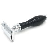 Parker 111B Black Handle Double Edge Safety Razor