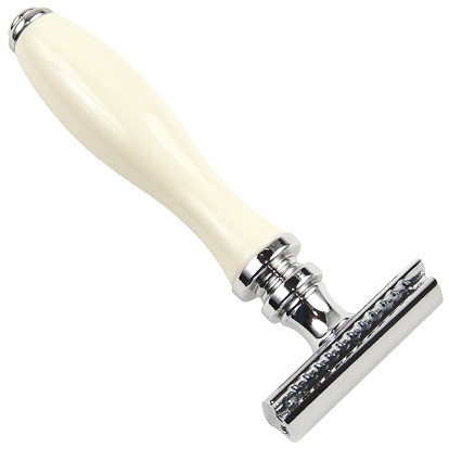 Parker 111W Ivory Handle Double Edge Safety Razor