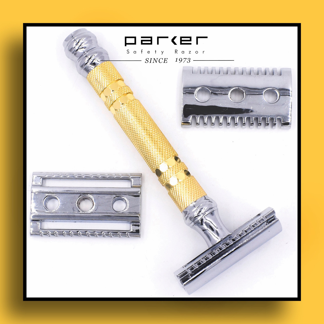 Parker Gold Open Comb Double Edge Safety Razor