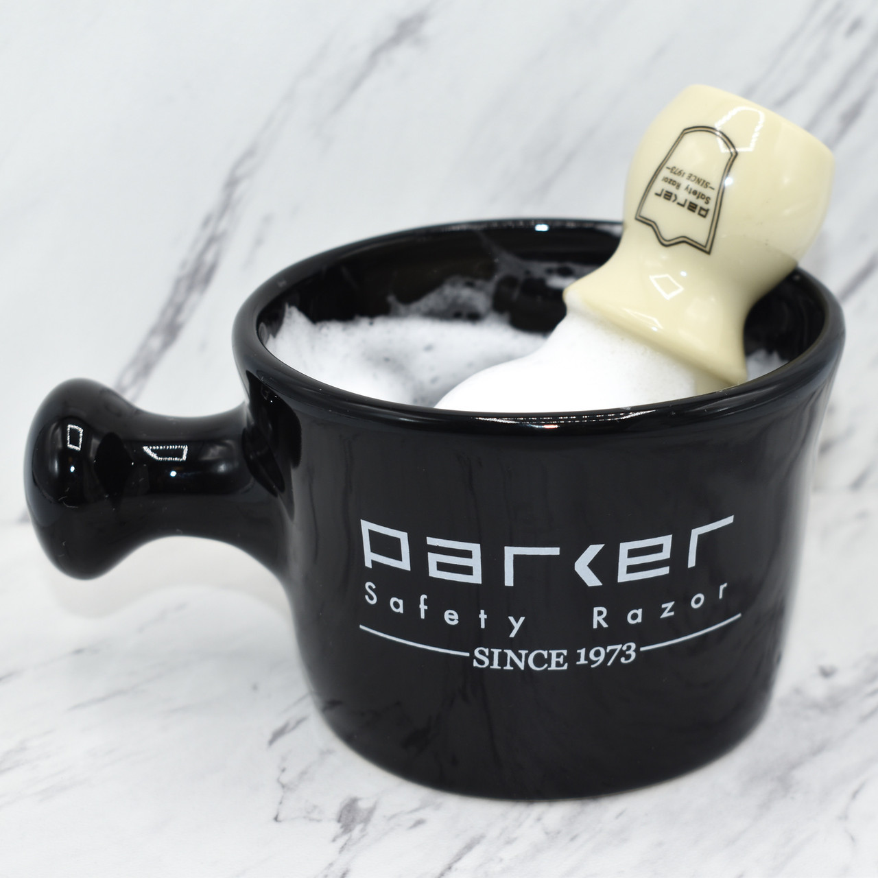 Parker Black Shaving Mug